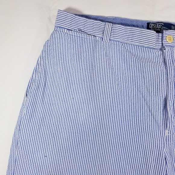 Polo Ralph Lauren seersucker Flat front shorts - Picture 3 of 8